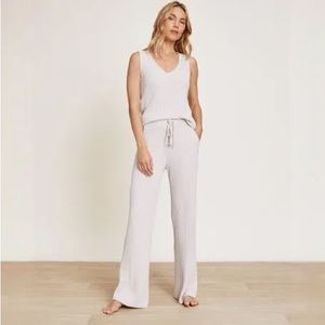 NWT! Barefoot Dreams Ribbed lounge top (TOP ONLY) almond color Size: large